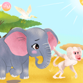 Illustration of an elephant named Amara and a baboon named Babu in a colorful, cartoon-like setting with trees and a bird. A 6-Month Story Letter Series for Children Ages 3–9

What Parents Can Expect

The Little Elephant’s Big Adventure is a gentle story told through letters mailed to your child once a month for six months. Each letter continues the journey of a young elephant as she explores the world, makes friends, and learns important life lessons along the way.